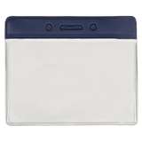 Horizonatal Badge Holder with Color Top, Blue, 4-1/4" x 3-3/8" Insert Size redirect to product page